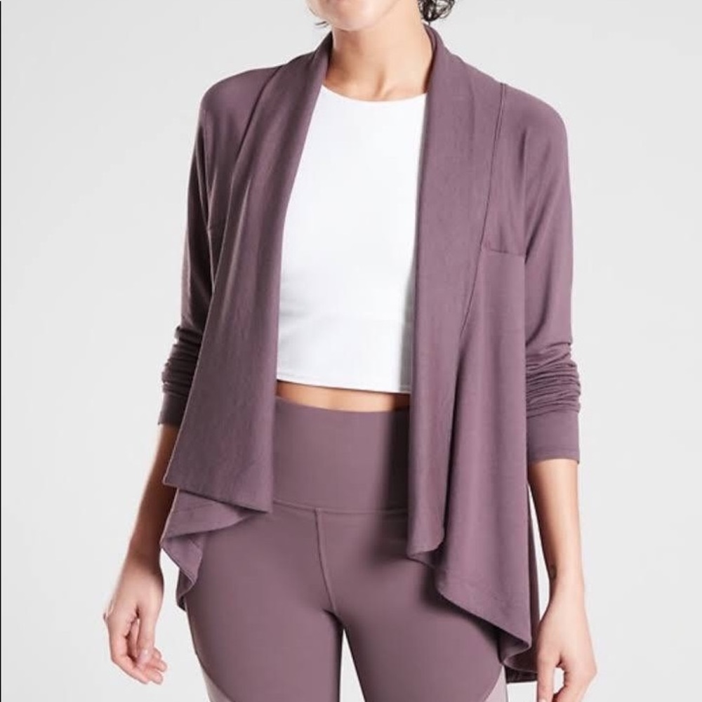 Athleta Purple Cardigan